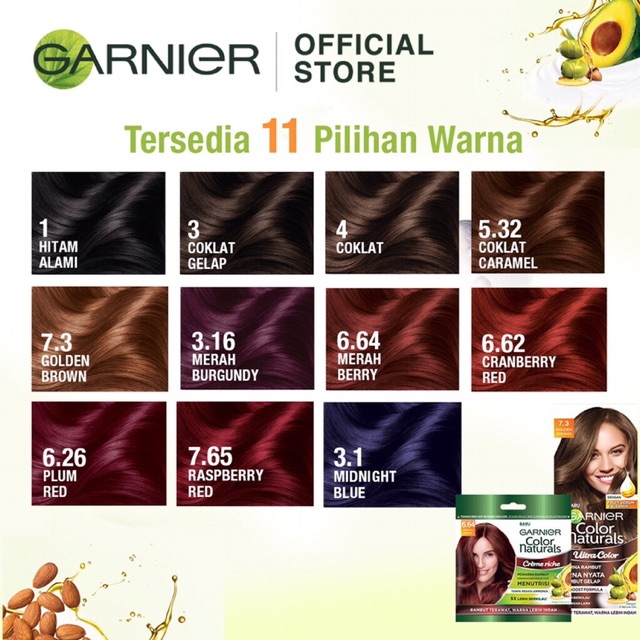 Box And Sachet Variants Golden Brown/Caramel Brown Garnier Hair Color For Women | Shopee Malaysia