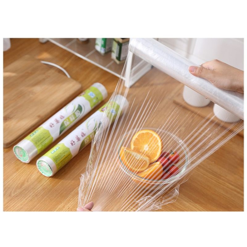Ready Stock Food Fruit Vegetables Plastic Wrap Microwave Heating PE