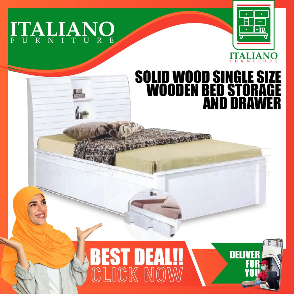Single Bed With Storage Malaysia