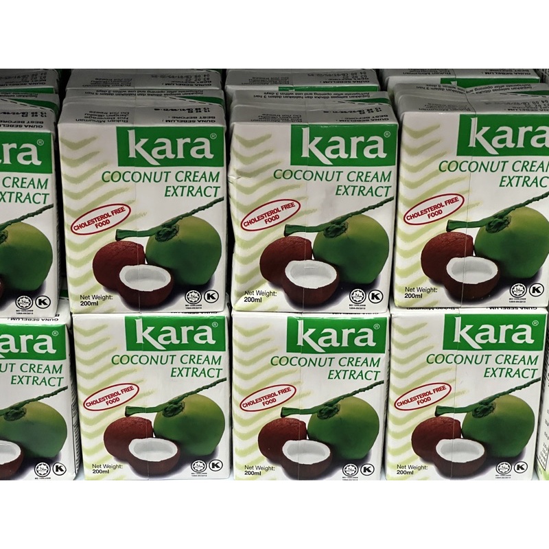 Kara Coconut Milk Cream Extract Ekstrak Krim Kelapa 200ml Cholesterol