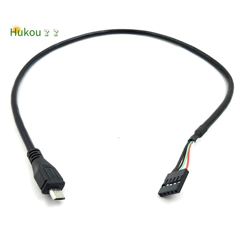 (2Pack) 50CM 5 Pin Motherboard Female Header to MicroUSB Male Adapter