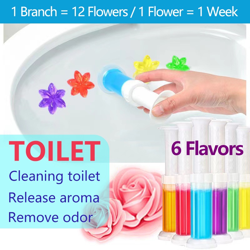 Korean Toilet Bathroom Push Type Scrubble Bubble Cleaner CLeaning Click
