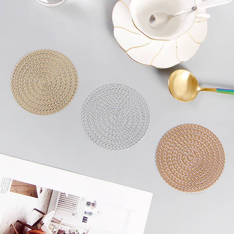 Creative Cup Coaster Hollow PVC Nonslip Placemat Coaster Heat