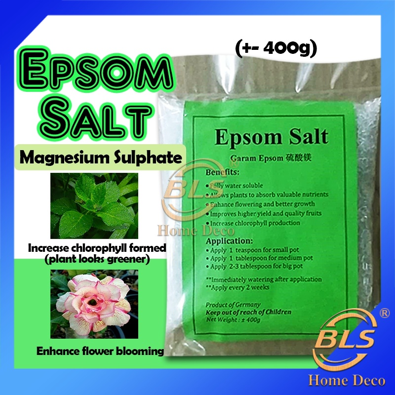EPSOM SALT ± 400G FERTILIZER FLOWER PLANT ALLOWS PLANTS TO ABSORB