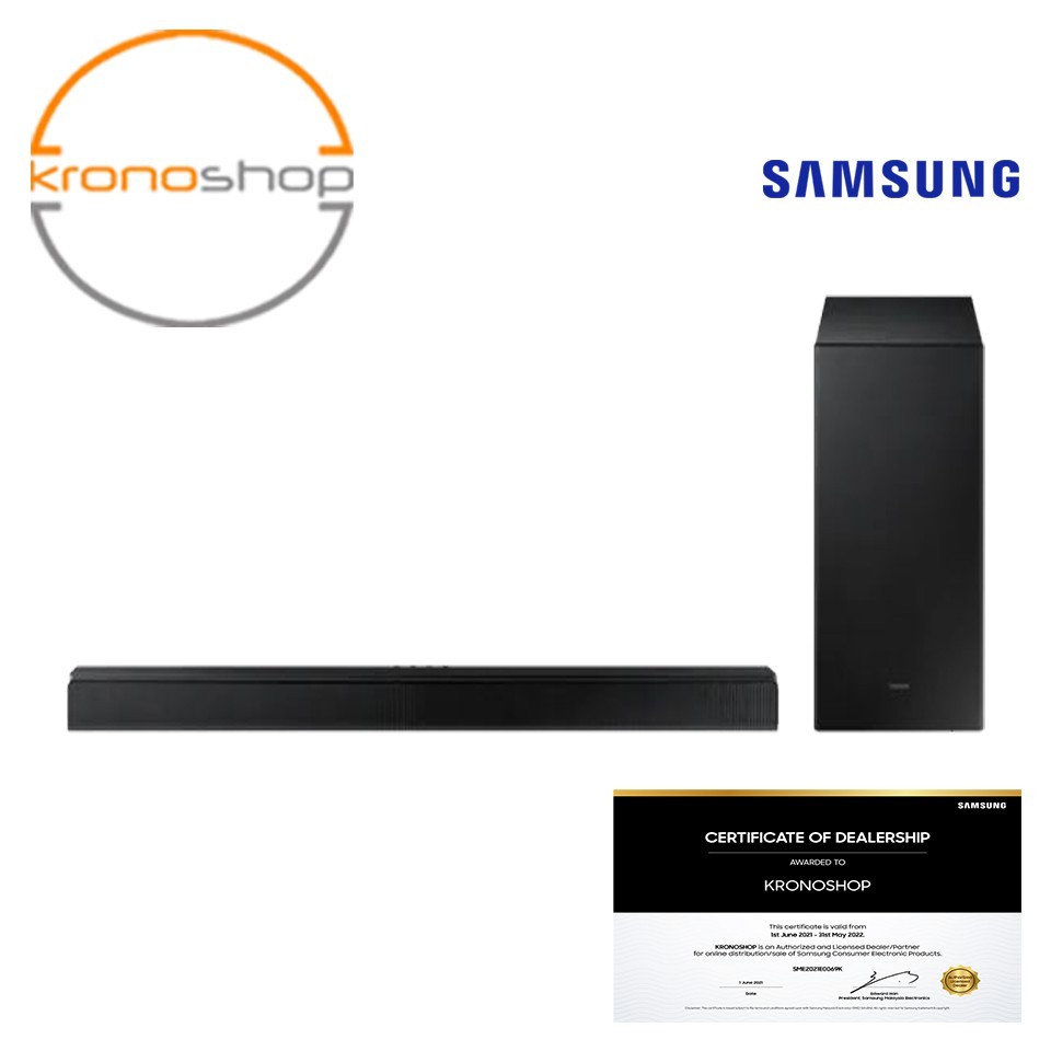 (2021) NEW Samsung HWA550 350W 2.1ch Soundbar with Wireless Subwoofer