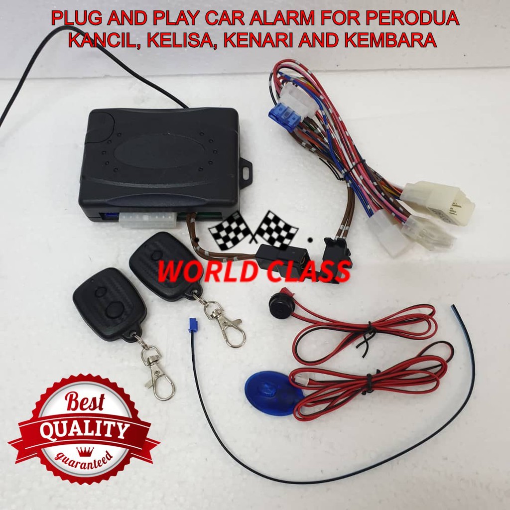 PERODUA KANCIL, KELISA, KENARI AND KEMBARA PLUG AND PLAY CAR ALARM