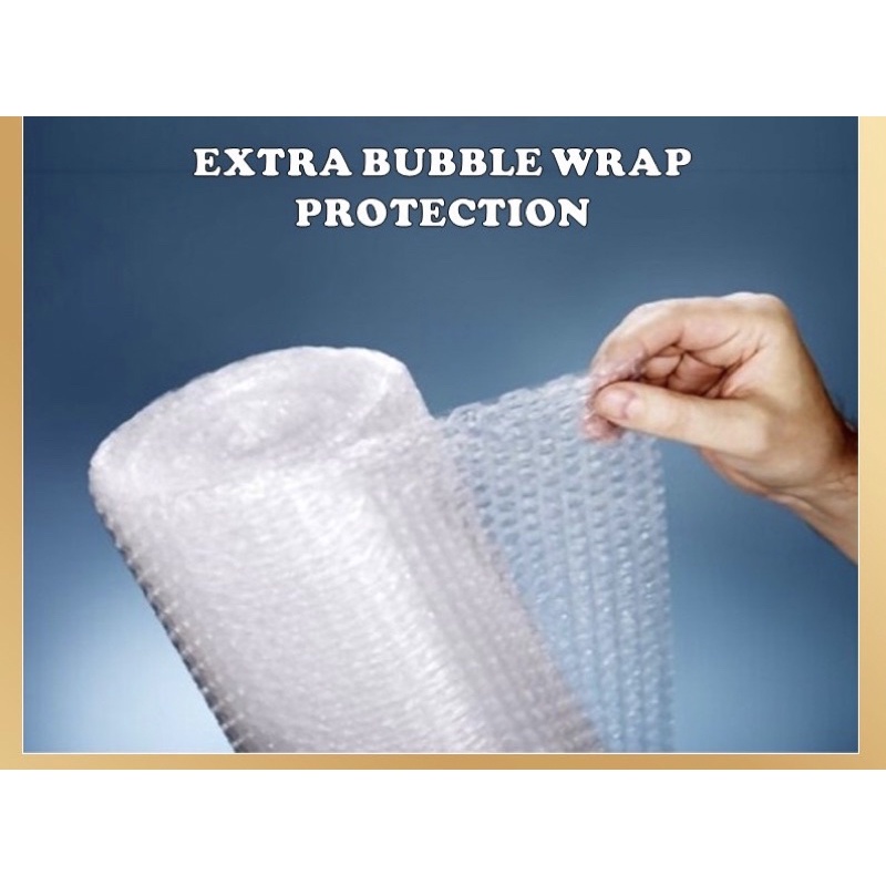 Extra Bubble Wrap Protection ( Used to Reduce Parcel Damage ) Shopee