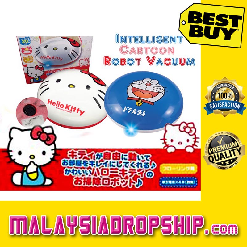 Ori Japan Cartoon Robot Cleaner [C] Kitty & Doraemon Mini Edition Home