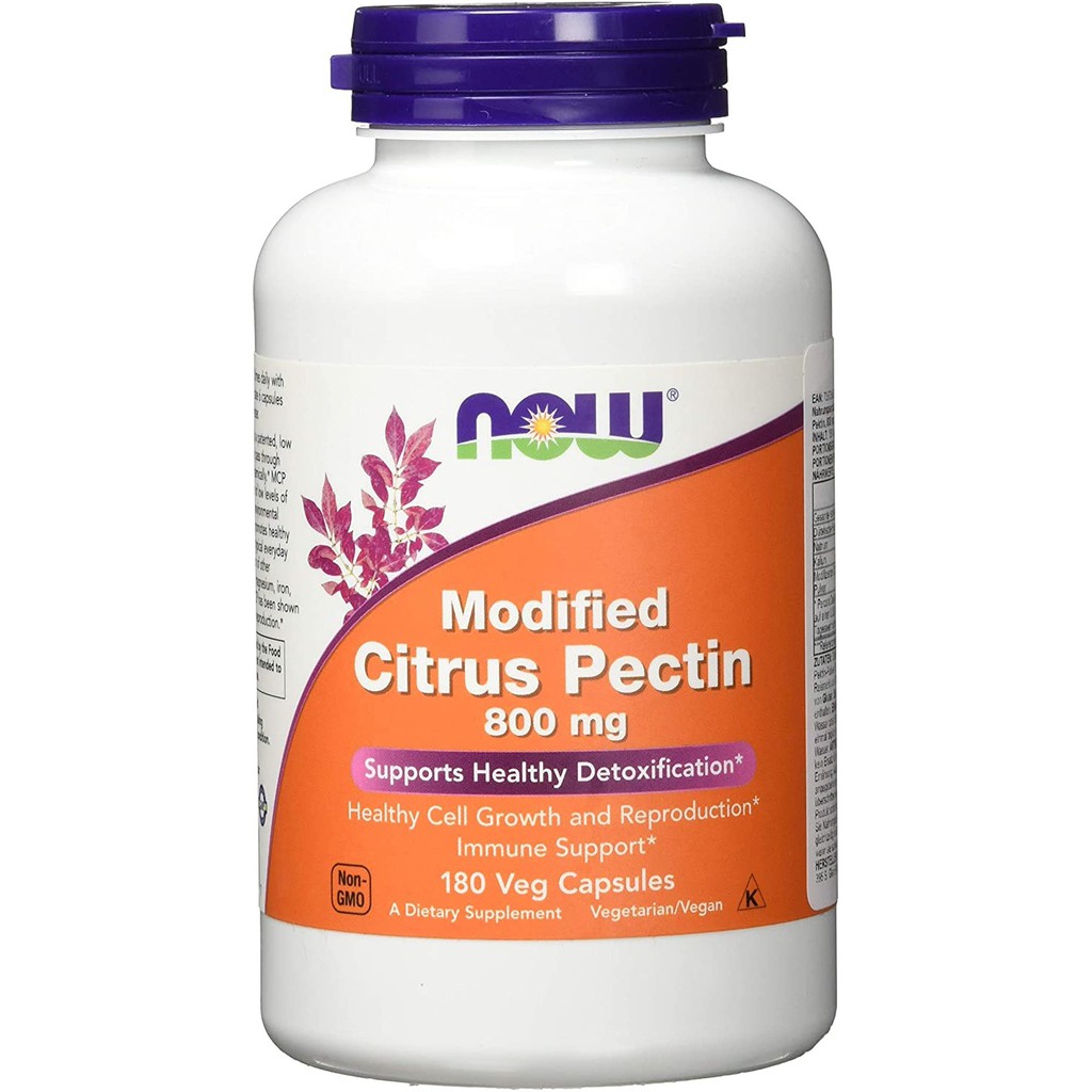 NOW Foods Modified Citrus Pectin 800 mg180 Vegetable Capsules Shopee Malaysia