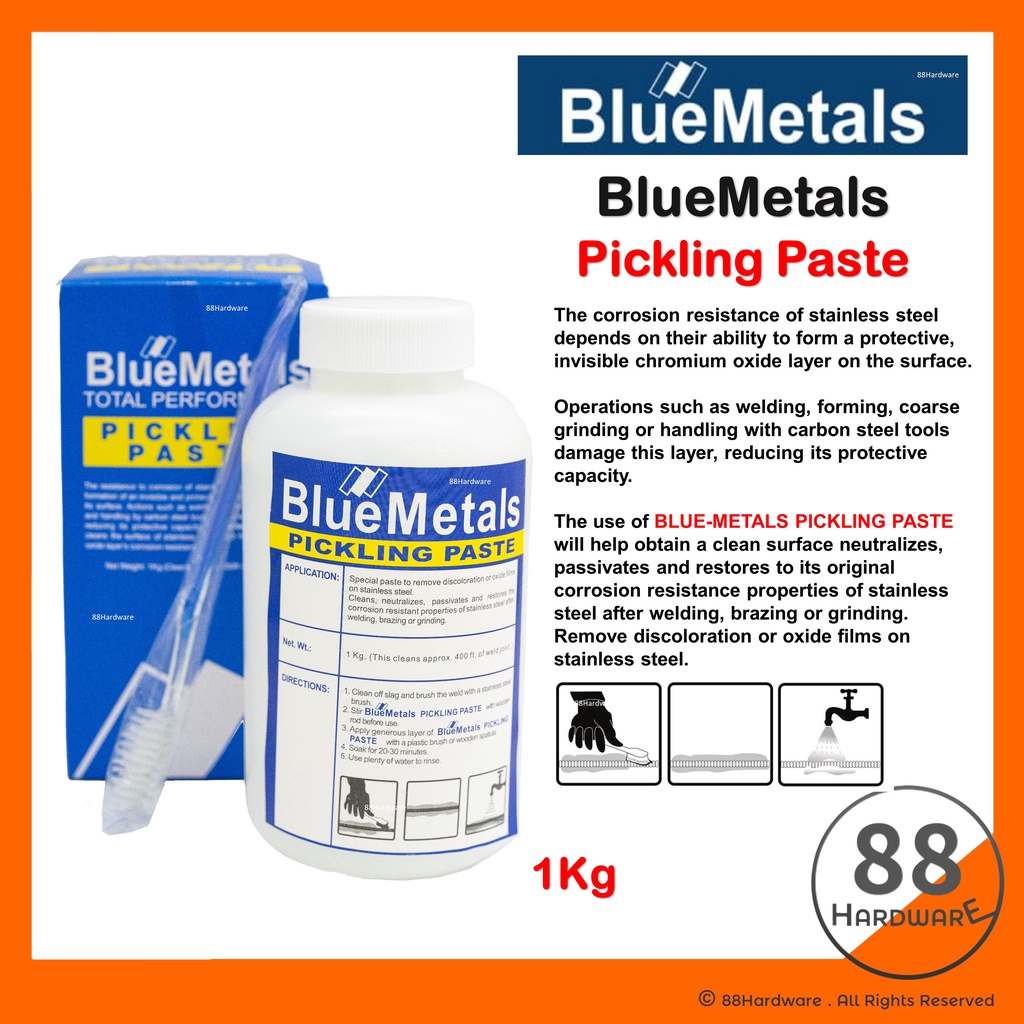 BlueMetals 1kg pickling paste / pickling gel / cuci stainless steel