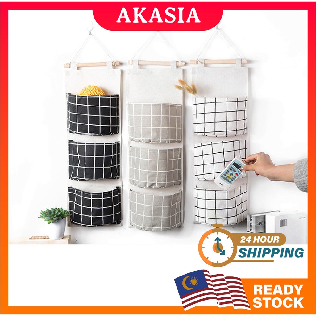 Wall Hanging Letter Organizer Pocket Storage Tempat Letak Surat Dokumen
