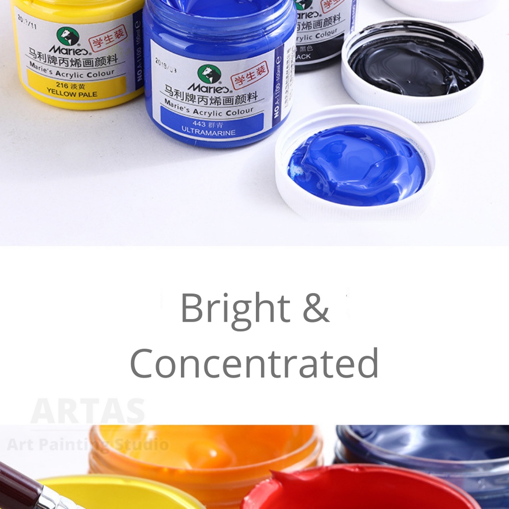 Marie's Acrylic Colour For Art Painting Marie's Acrylic Paint 50ml