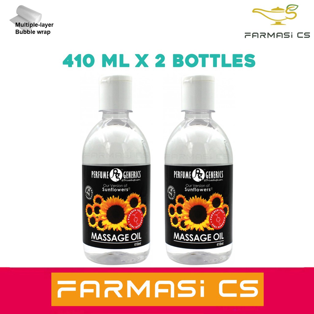 Perfume Generics Sunflower Massage Oil 410ml x 2 Bottles ( TWIN ) EXP