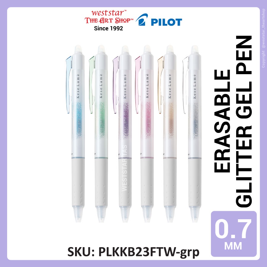 [Weststar TAS] Pilot Kese Lame Frixion Erasable Gel Pen, Pilot Erasable