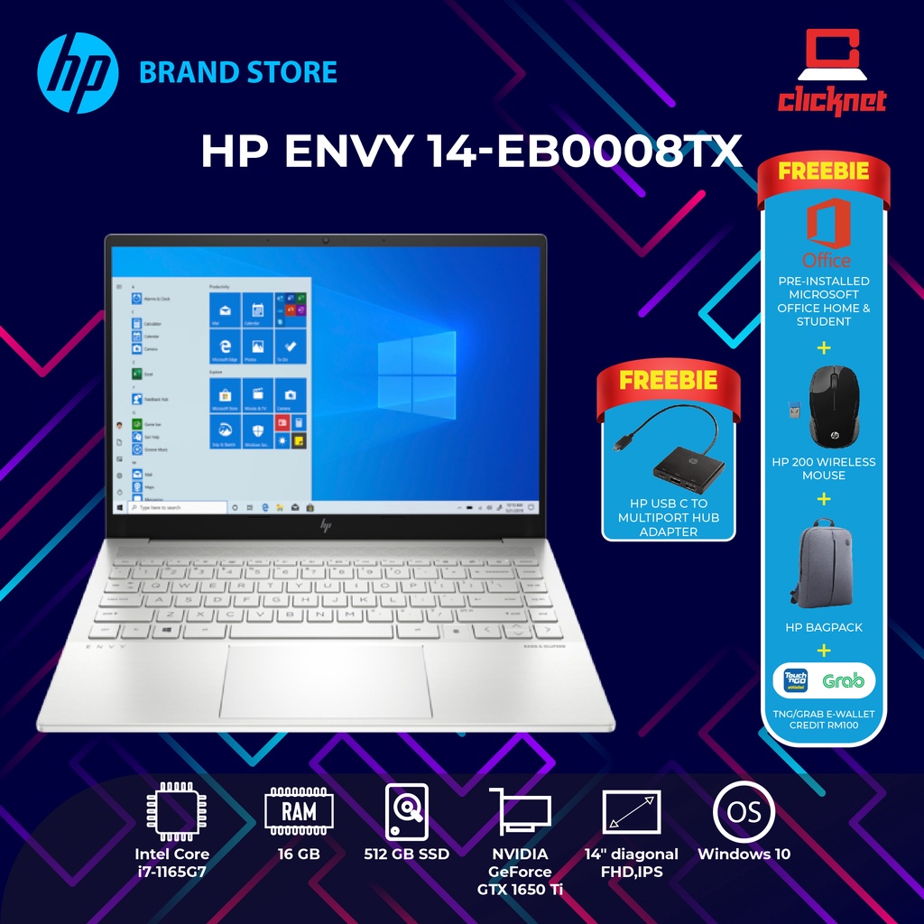 Spesifikasi dan harga Hp Envy Laptop 14 di Malaysia TechNave BM