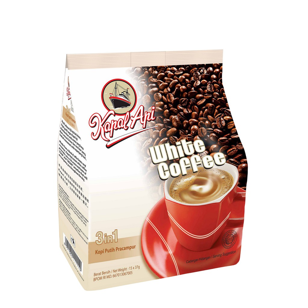 Kapal Api 3 in 1 White Coffee (15's x 37g) Shopee Malaysia