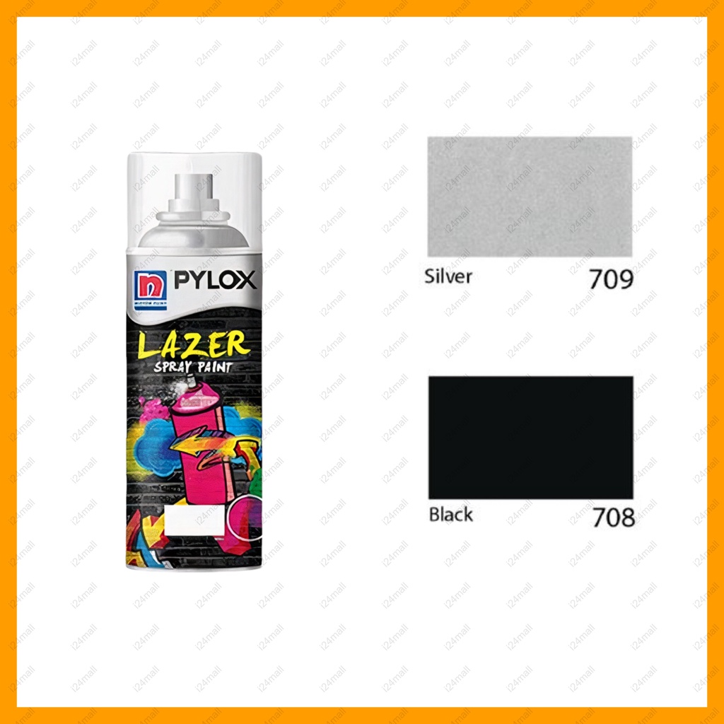 Nippon Paint Pylox HiTemp Black 708 & Silver 709 Heat Resistant Spray