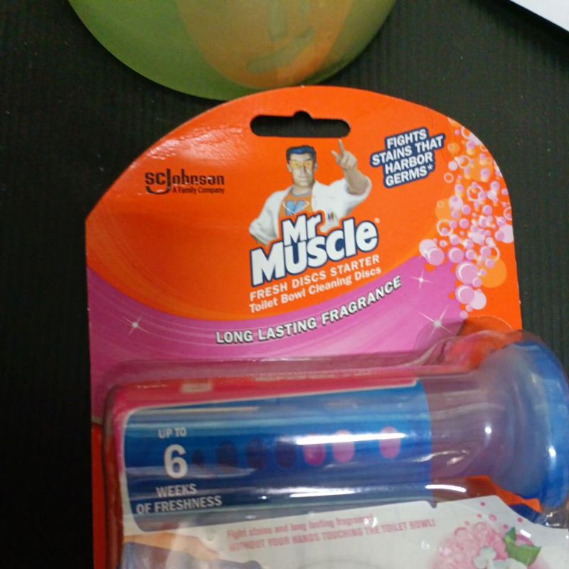 Mr Muscle fresh discs starter toilet bowl cleaning discs fresh floral