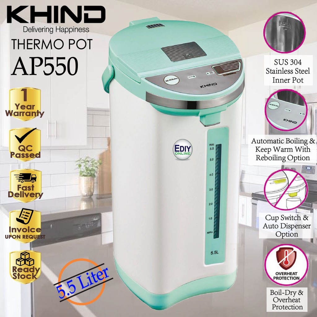 Khind AP550 AP550 Thermo Pot (5.5L) _0401004 Shopee Malaysia