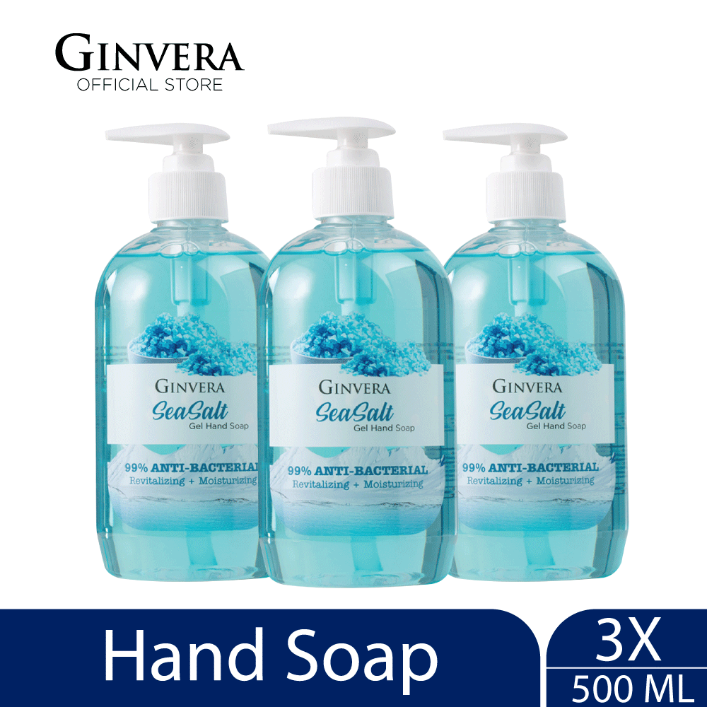 Ginvera Hand Soap Gel Seasalt 500g (Triple Pack) Shopee Malaysia