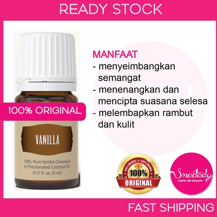 [SL] Young Living Vanilla essential oil 5ml / YL pure EO blend aromatherapy minyak pati Shopee