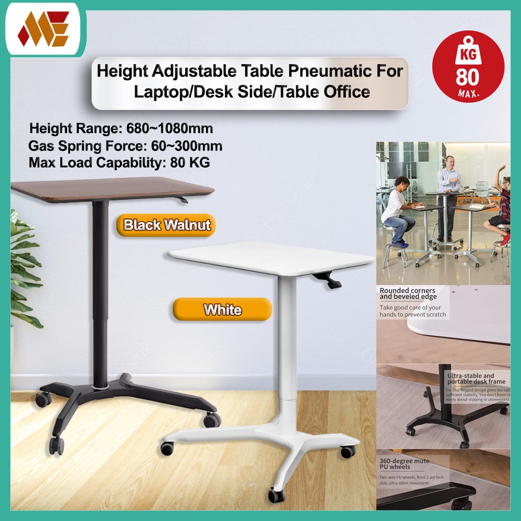 Ergonomic Height Adjustable Sit to Stand Computer Table / Laptop adjustable Table Color black