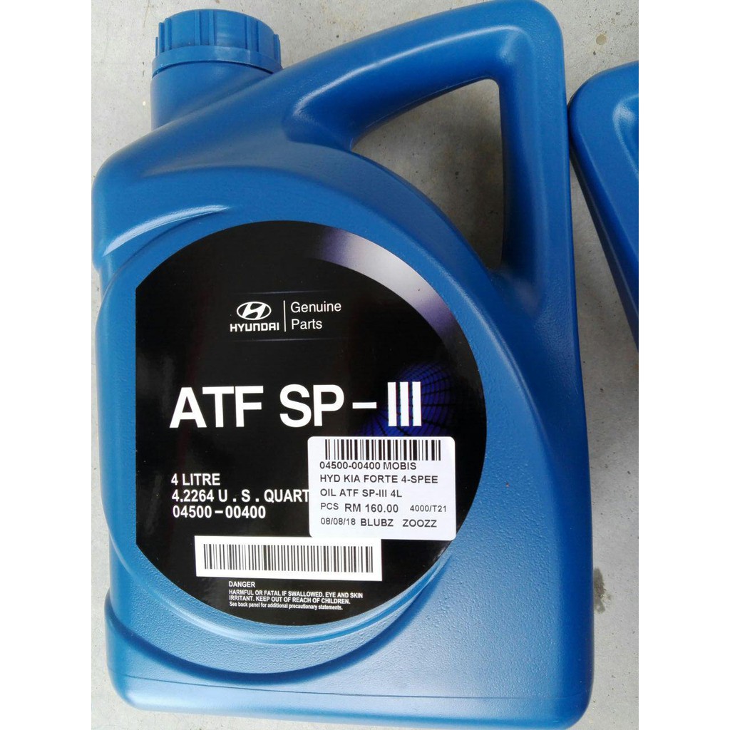 Hyundai/Kia ATF SPIII Automatic Transmission Fluid SPIII Shopee Malaysia