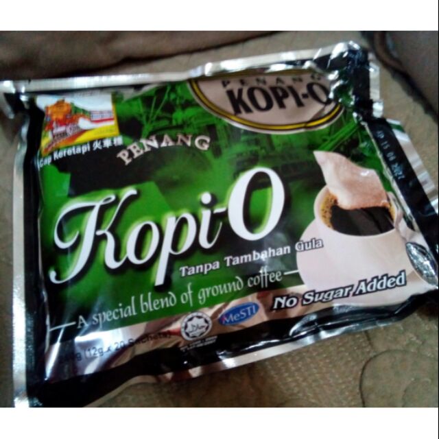 Train brand Cap Keretapi Penang Kopi O No sugar added (12g x 20