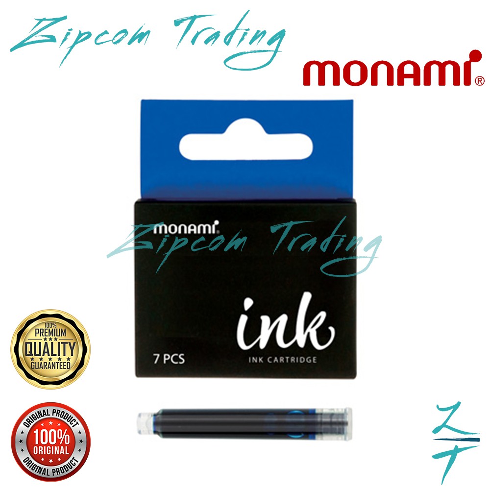 MONAMI OLIKA Fountain Pen Refill Ink Cartridge BLACK PGMall