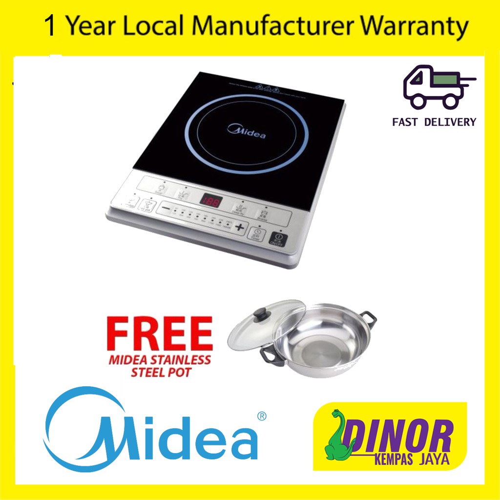 Midea Induction Cooker C16SKY1613 Free cooking Pot `MDC16SKY1613