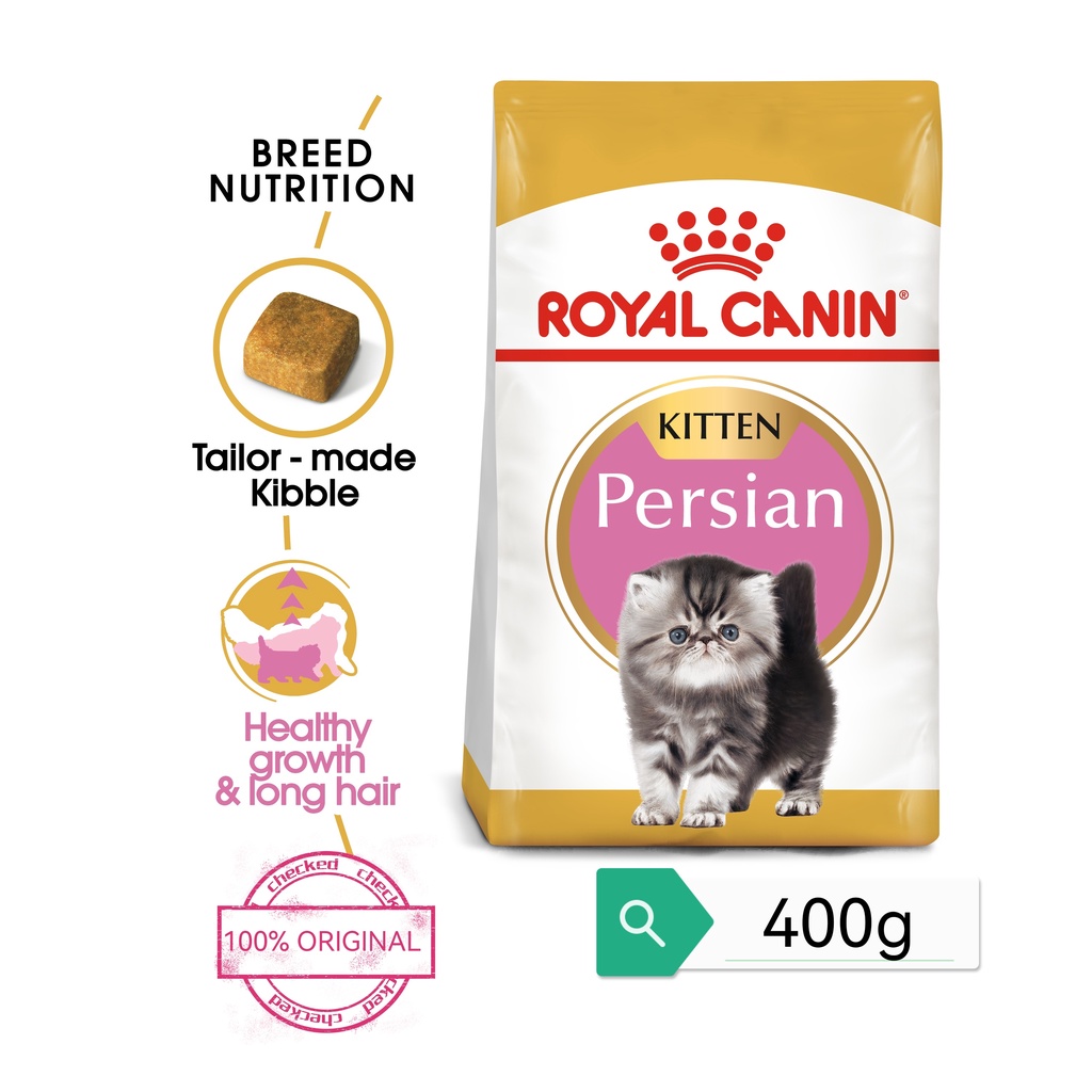 Royal Canin Persian Kitten 400g Cat Dry Food[100 ORIGINAL] Makanan