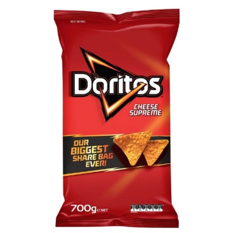 Doritos Cheese Supreme Corn Chips 700g (Expire April 2022) Shopee