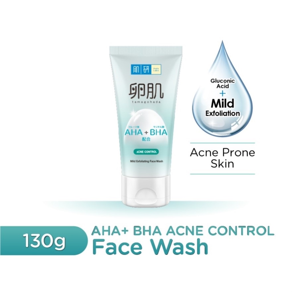 HADA LABO AHA+BHA Acne Control Face Wash 130G Shopee Malaysia