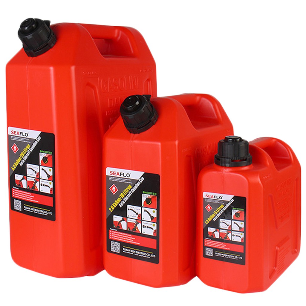 5L/ 10L/ 20L Oil Tank Auto Shut Off Gasoline Cans Mount Motorcycle