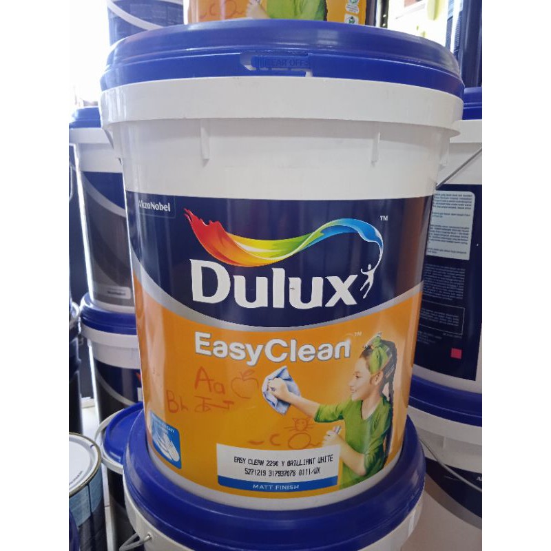 DULUX EASY CLEAN 2290 BRILLIANT White 5LTR Shopee Malaysia