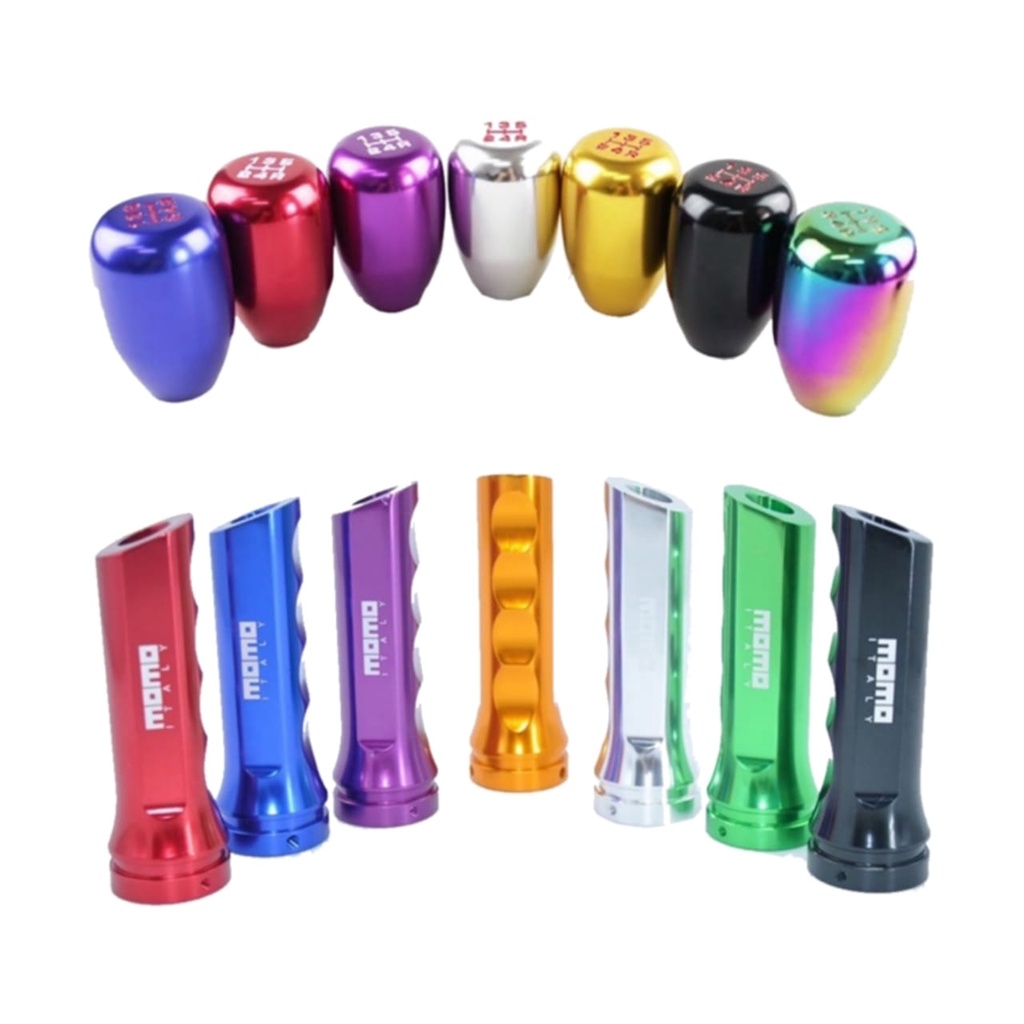💥READY IN MALAYSIA💥Universal Racing Car Aluminum 5 Speed Car Gear Shift Knob +Handbrake Cover