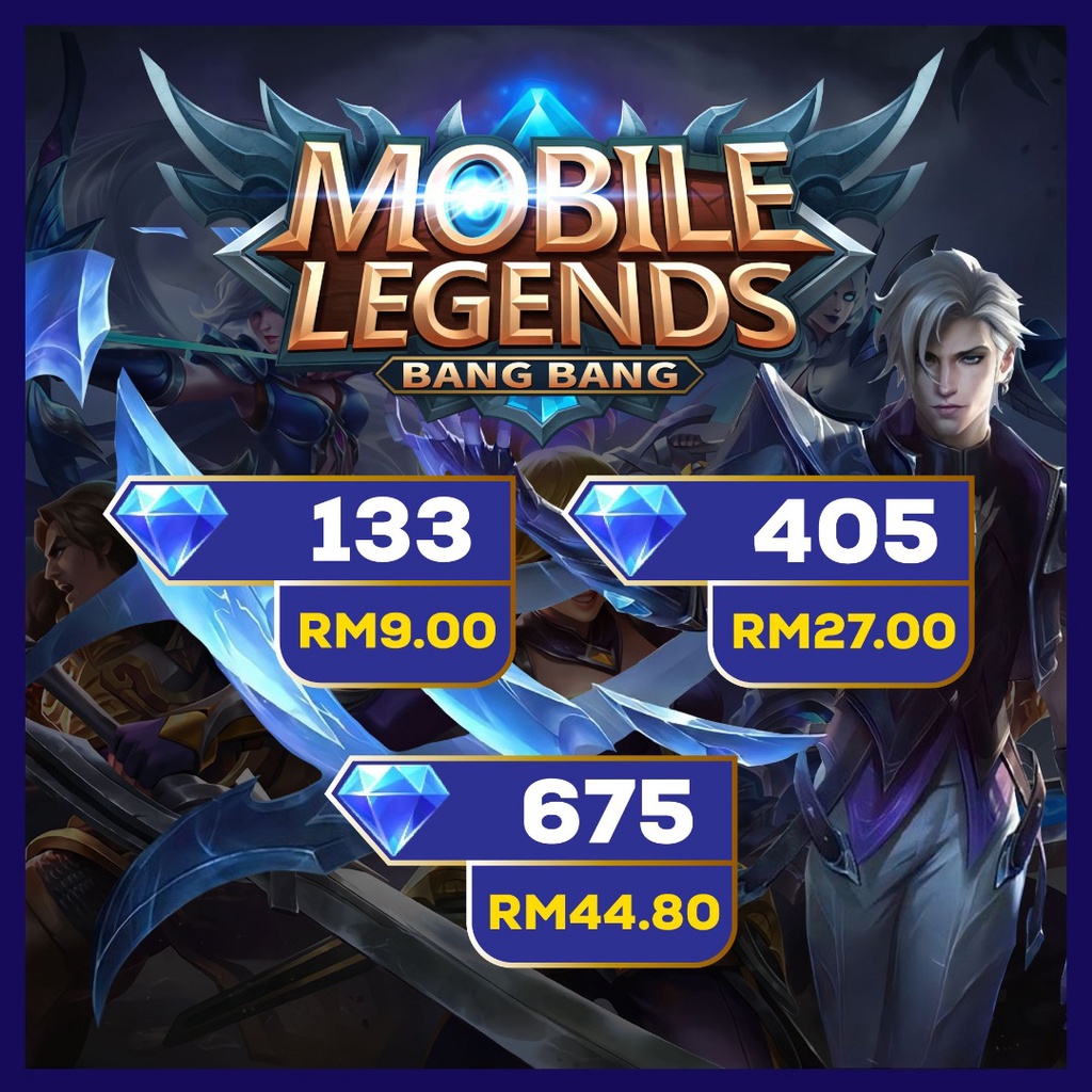 Mobile legend Bang Bang Legit Diamond MLBB Diamond Shopee Malaysia