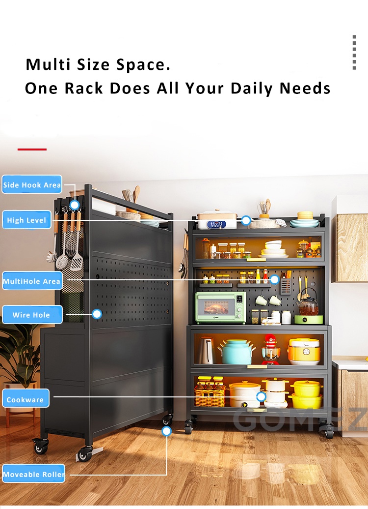 Storage with flip top door/Kitchen Rack/Living Room Rack