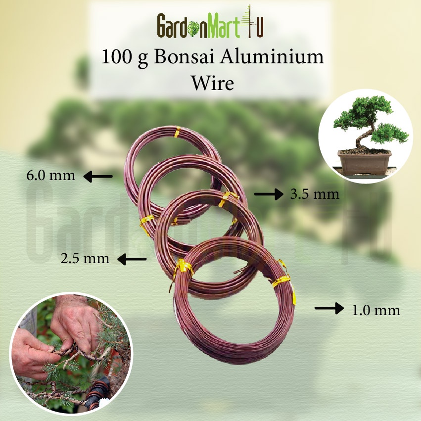  Bronze/Black Color Aluminium Bonsai Gardening Wire Dawai 100g