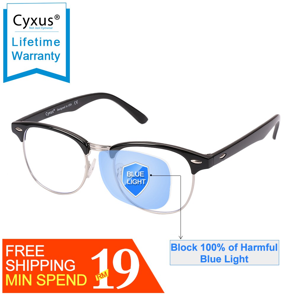 Anti Eyestarin Headaches Cyxus Blue Light Glasses Blocking UV Computer