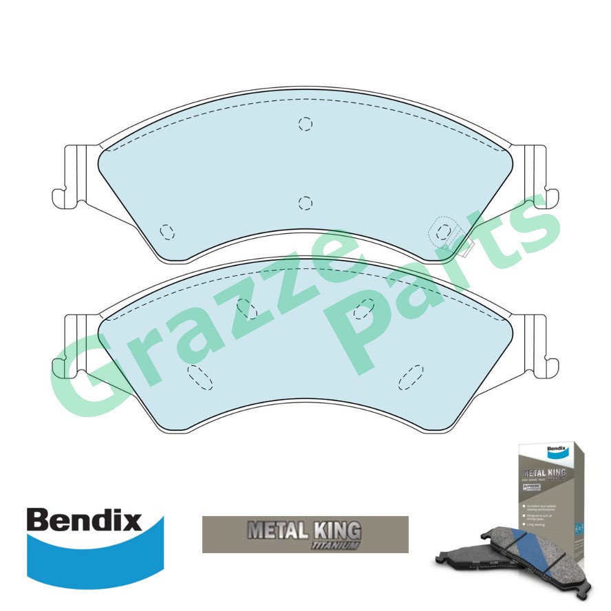 Bendix Metal King Brake Pad Front DB2074 Ford Ranger T6 T7 2011 MZ BT