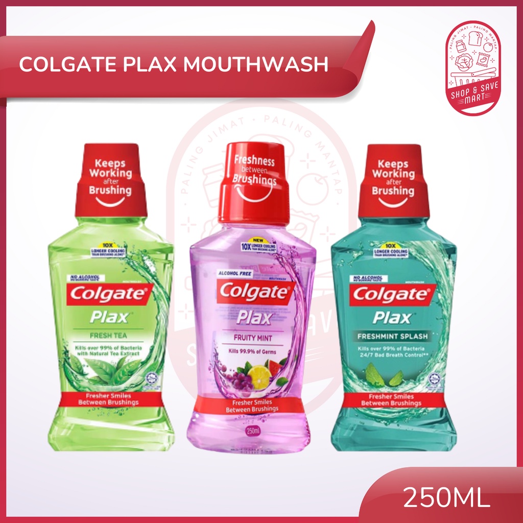 Colgate Plax Mouthwash 250ml (Fresh Tea/ Freshmint Splash/ Fruity Fresh