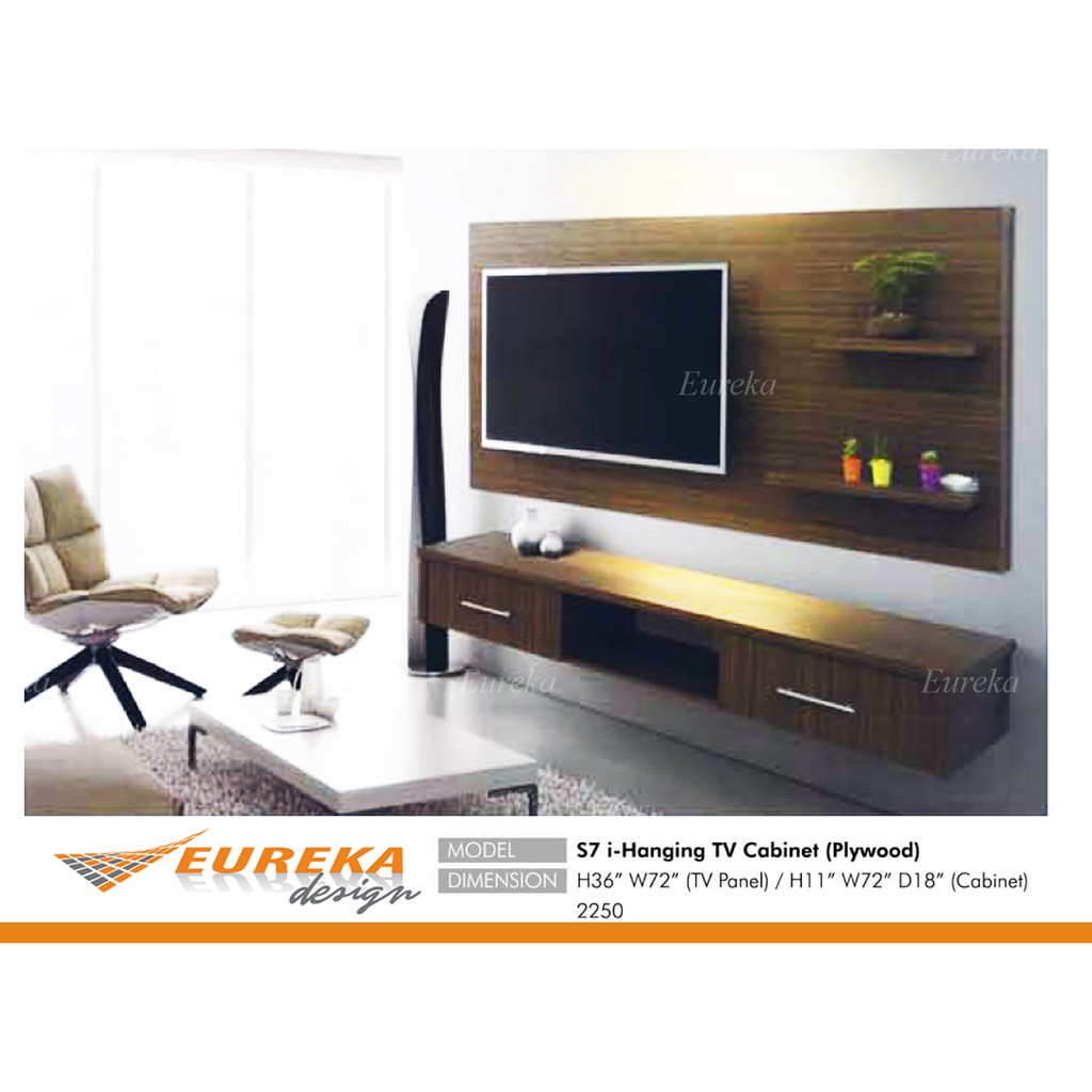 EUREKA Wall Mounted TV Dinding (Deliver & Installation