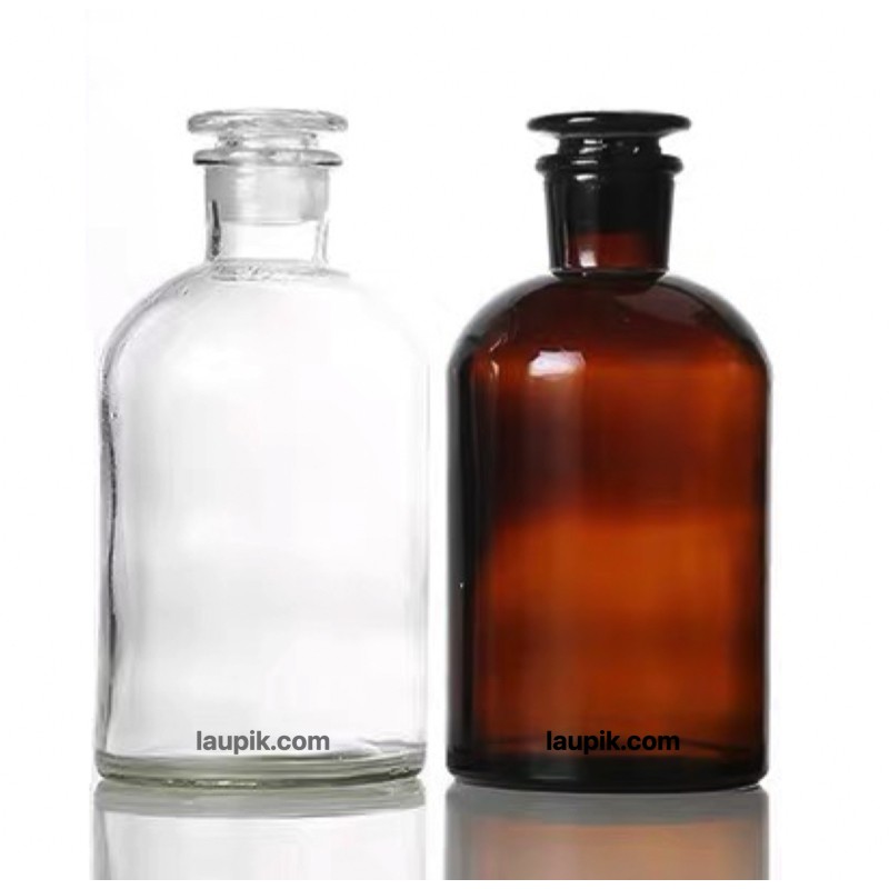 Reagent Bottle Laboratory Narrow Neck Clear / Amber Glass GENERIC