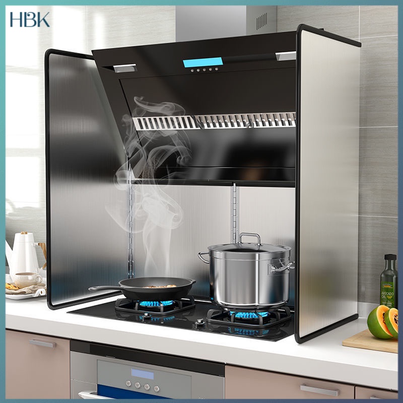 Thick kitchen oil baffle gas stove high temperature stainless steel oil