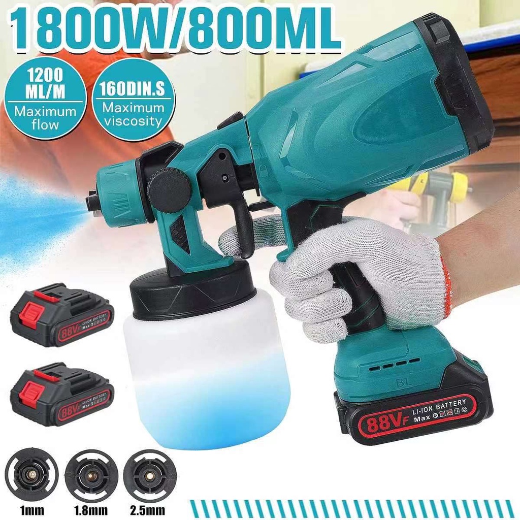 Buy PUCHONG Makita Electric Brushless Airless 800ML 1800W Removable High Preesure Electric Paint