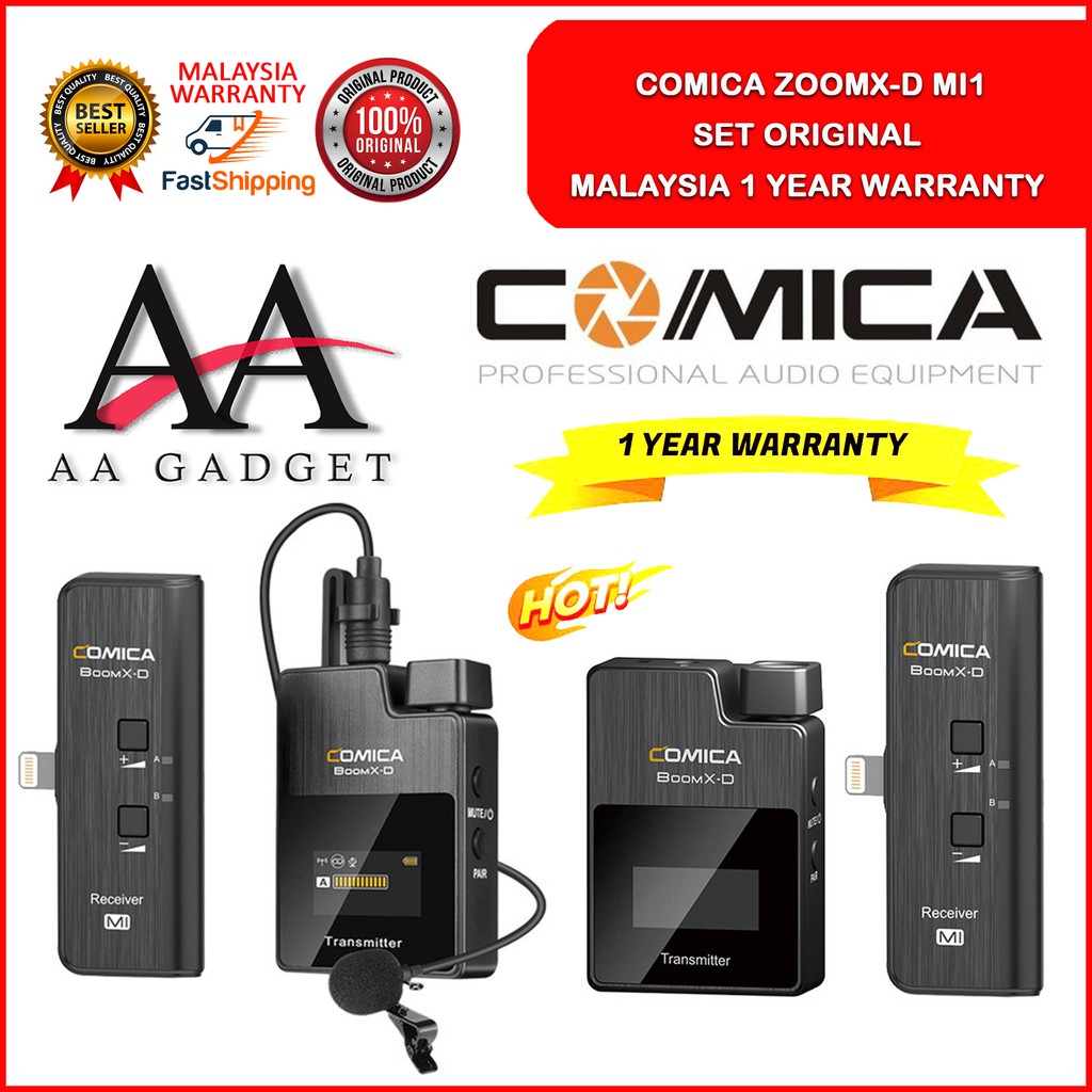 Comica Audio BoomXD MI1 Digital Wireless Microphone