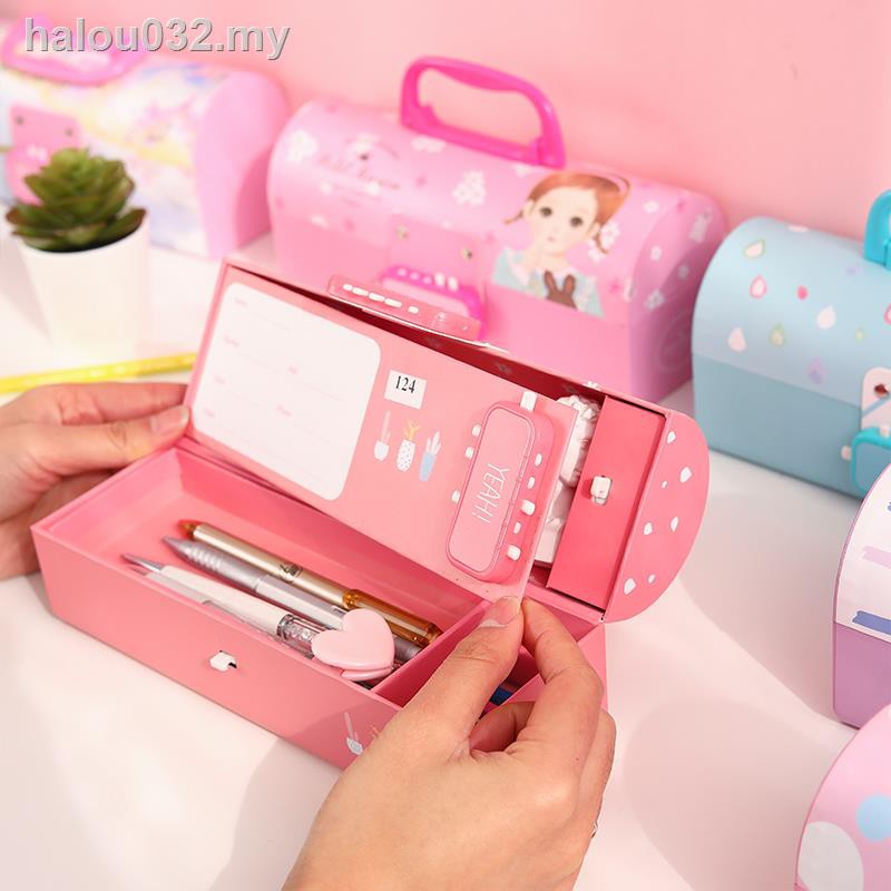 Easing laptop password pencilbox female three pupils creative multi