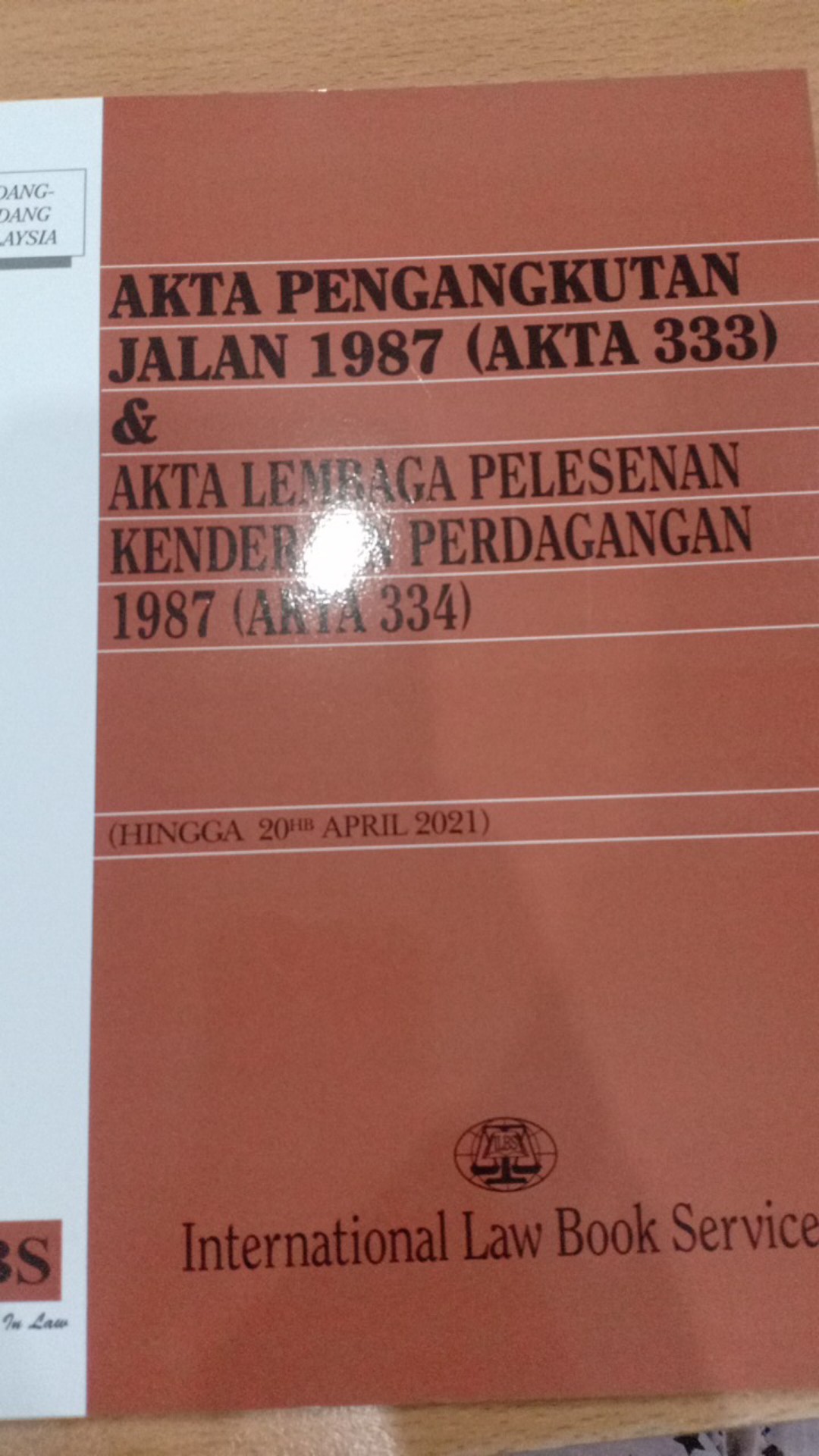 Akta Pengangkutan Jalan 1987 Akta lembaga pelesenan