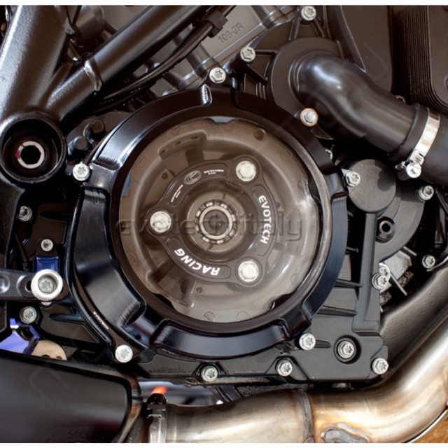 CLEAR CLUTCH COVER AND INNER PRESSURE RING BY EVOTECH ITALY KTM / 1290